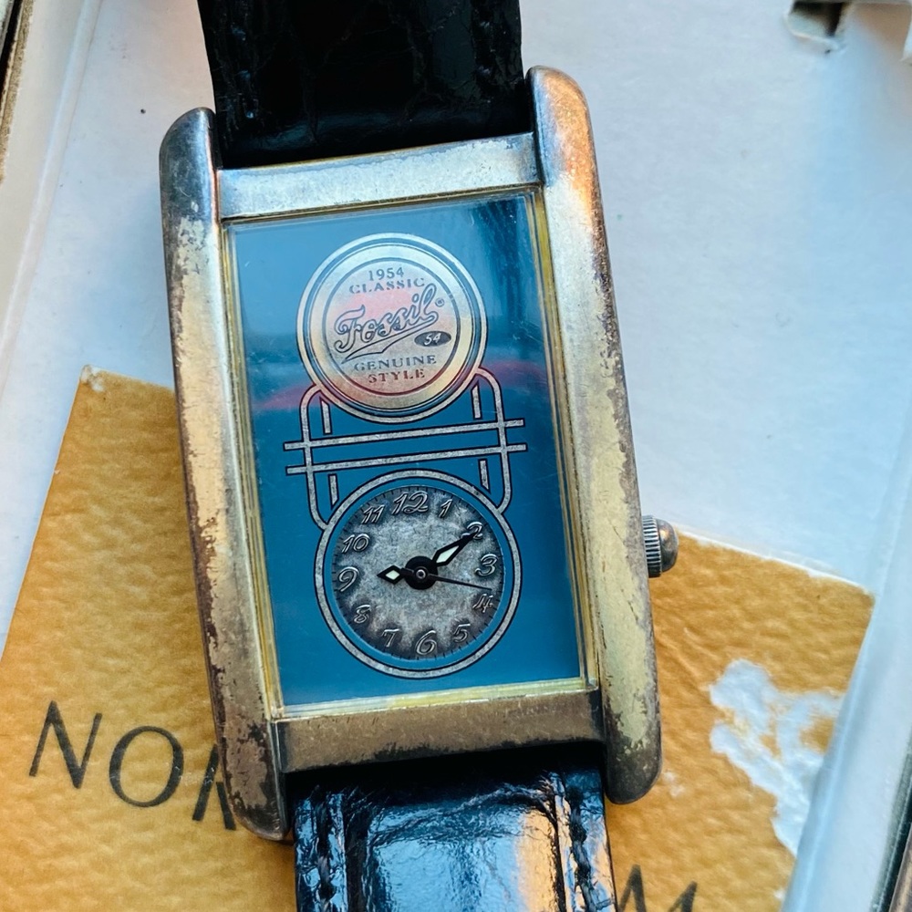1995 FOSSIL ART DECO WATCH AG-5610 - Picture 6 of 8